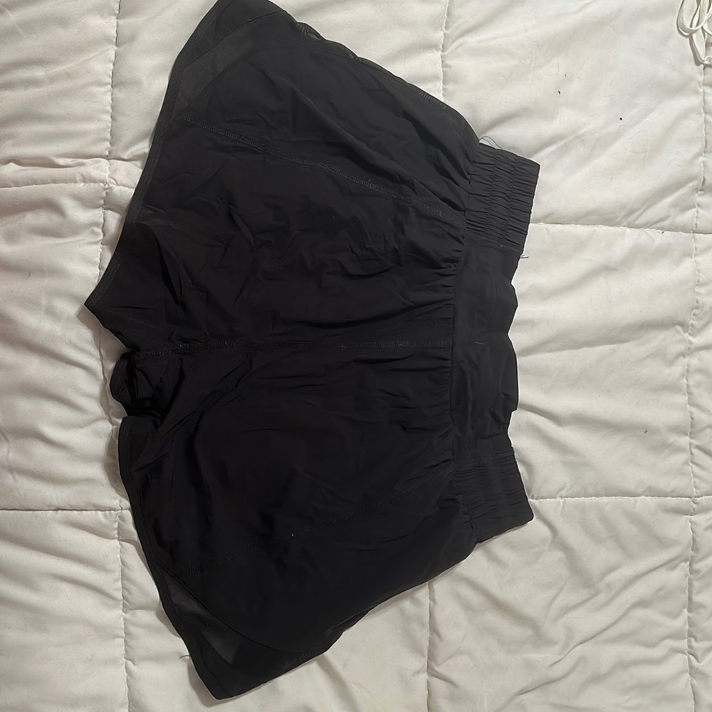 Balance athletic black shorts with thong liner